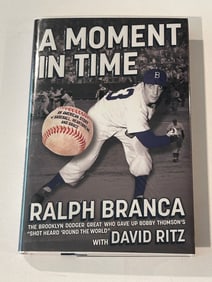 A Moment In Time by Ralph Branca SIGNED First Edition