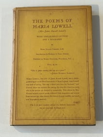 The Poems Of Maria Lowell With Unpublished Letters And A Biography