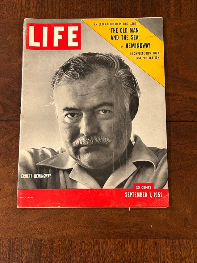 Life Magazine September 1, 1952 Includes First Appearance Of The Old Man And The Sea By Hemingway (1 of 4)
