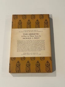 The Heretic A Play In Three Acts by Morris L. West SIGNED First Edition