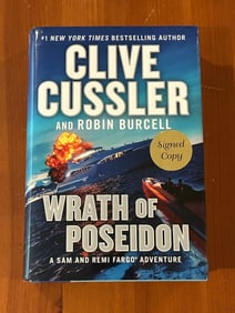 Wrath Of Poseidon by Clive Cussler SIGNED First Edition
