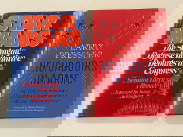 Senator Larry Pressler SIGNED & Inscribed First Editions