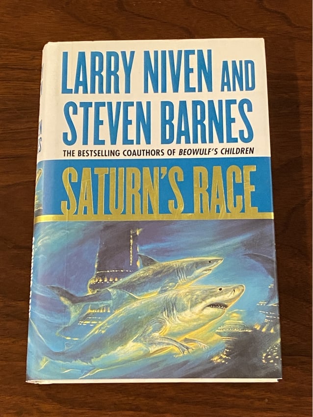 Saturn's Race By Larry Niven And Steven Barnes SIGNED & Inscribed By Barnes First Edition: Saturn's Race By Larry Niven And Steven Barnes SIGNED & Inscribed By Barnes First Edition TOR, New York, 2000. Dimensions: 11" x 9" x 2"