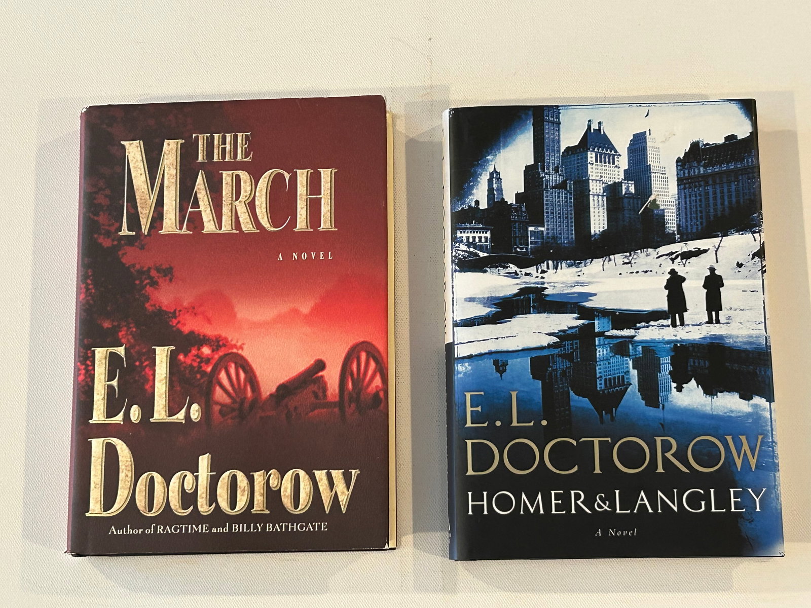 E. L. Doctorow SIGNED Editions: The March by E. L. Doctorow SIGNED Later Printing published by Random House, New York, 2005 (tear to jacket at the spine). Homer & Langley by E. L. Doctorow SIGNED First Edition SIGNED Twice published