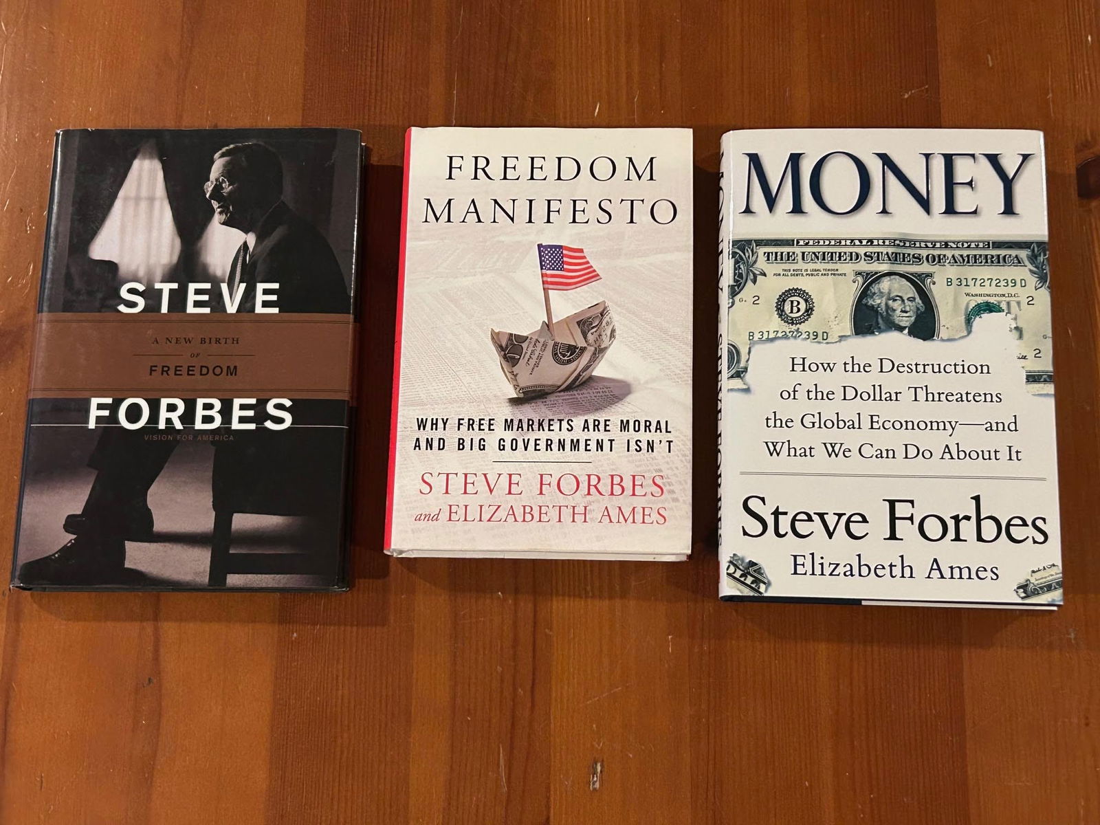 A New Birth Of Freedom by Steve Forbes SIGNED & Inscribed First Edition + SIGNED Letters: A New Birth of Freedom by Steve Forbes SIGNED and Inscribed to Former Massachusetts Governor and Businessman William Weld First Edition Published by Regnery, Washington, D. C., 1999. Freedom Manifesto