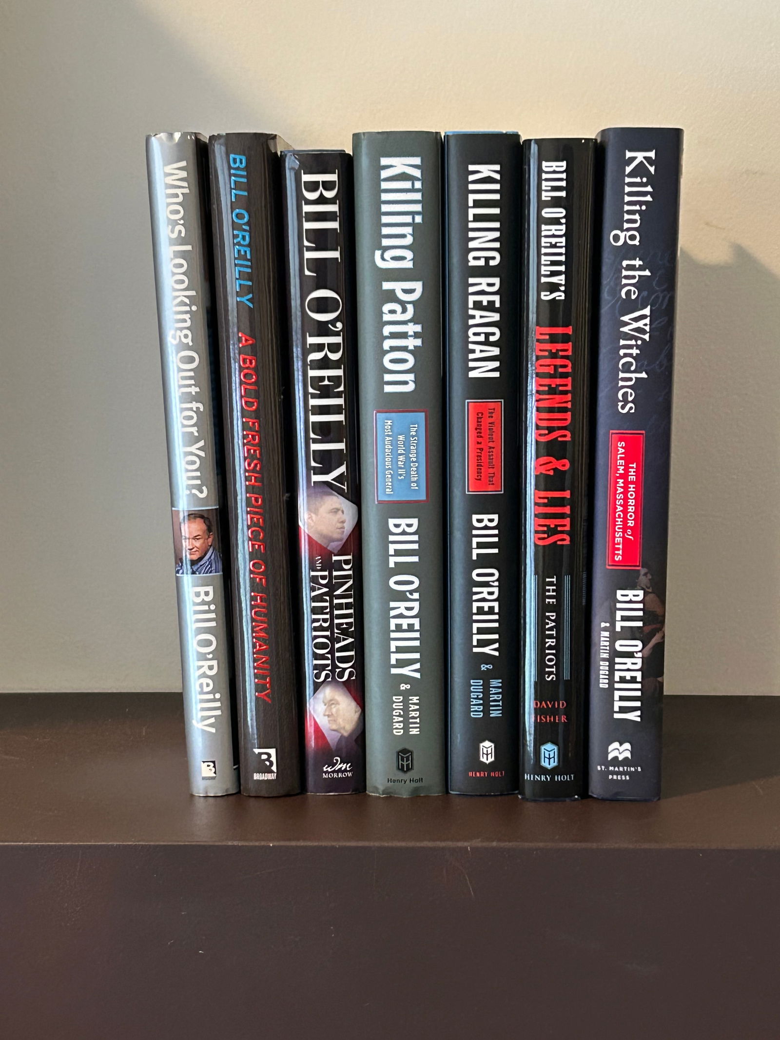 Bill O'Reilly SIGNED Editions: Who's Looking Out For You SIGNED & Inscribed Later Printing published by Broadway Books, New York, 2003. A Bold Fresh Piece Of Humanity SIGNED First Edition published by Broadway Books, New York, 2008