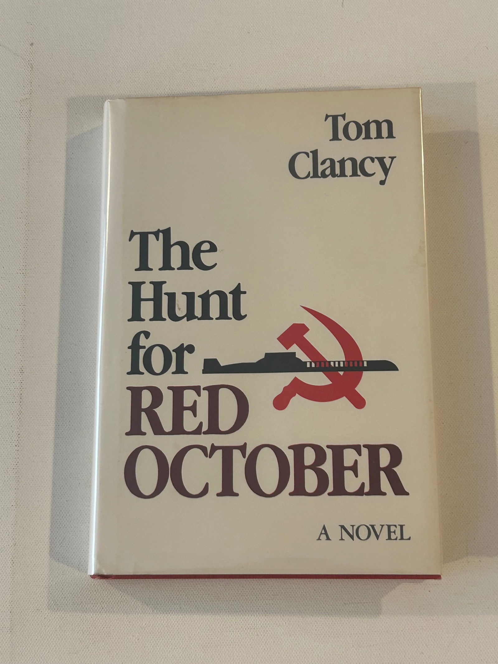 The Hunt For Red October by Tom Clancy Fourth Printing: The Hunt For Red October by Tom Clancy Fourth Printing published by The Naval Institute Press, Annapolis, 1984. Dimensions: 11" x 9" x 3"