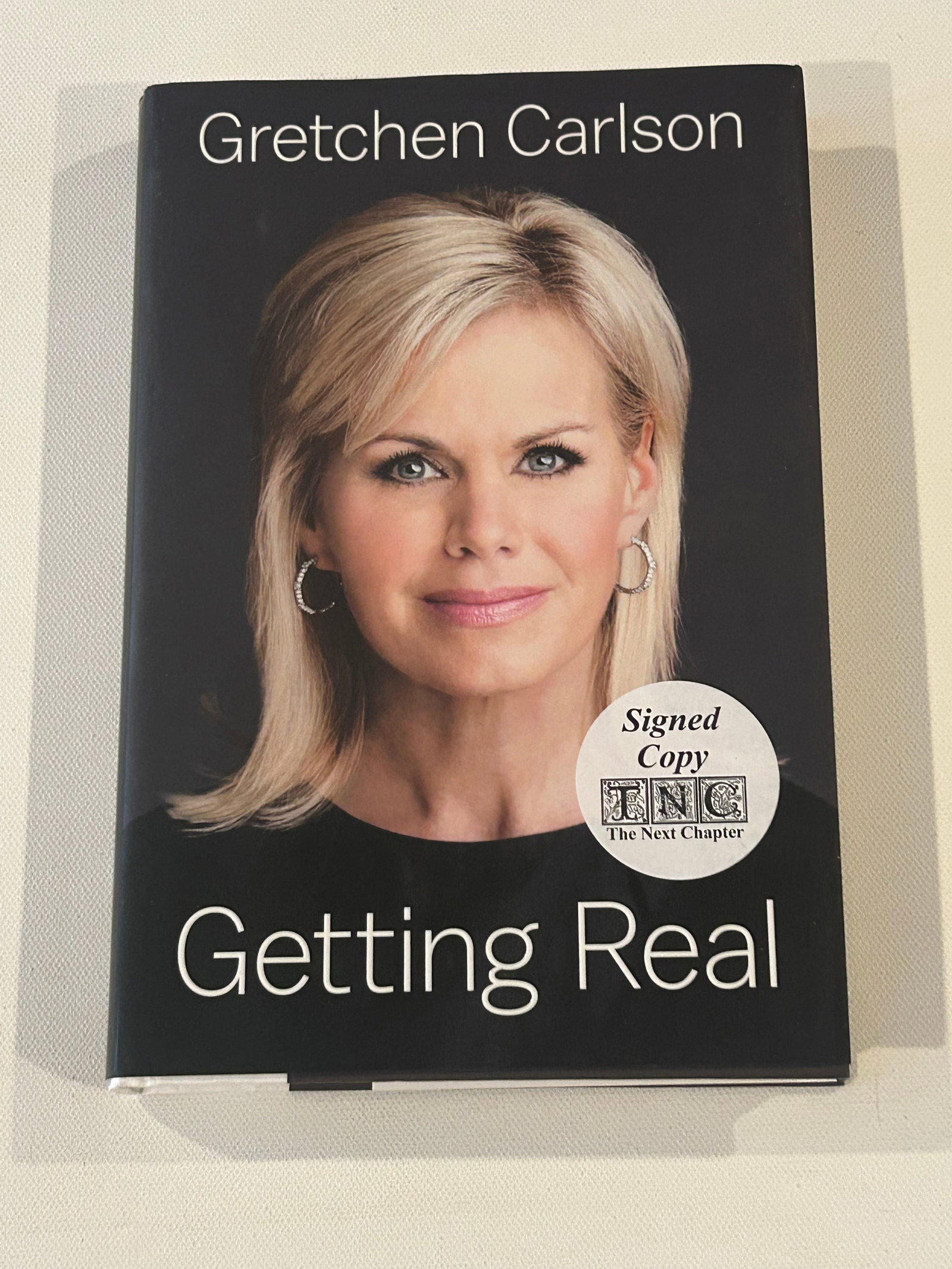 Getting Real by Gretchen Carlson SIGNED & Inscribed Fourth Printing: Getting Real by Gretchen Carlson SIGNED & Inscribed Fourth Printing Published by Viking, New York, 2015. Dimensions: 11" x 9" x 3"