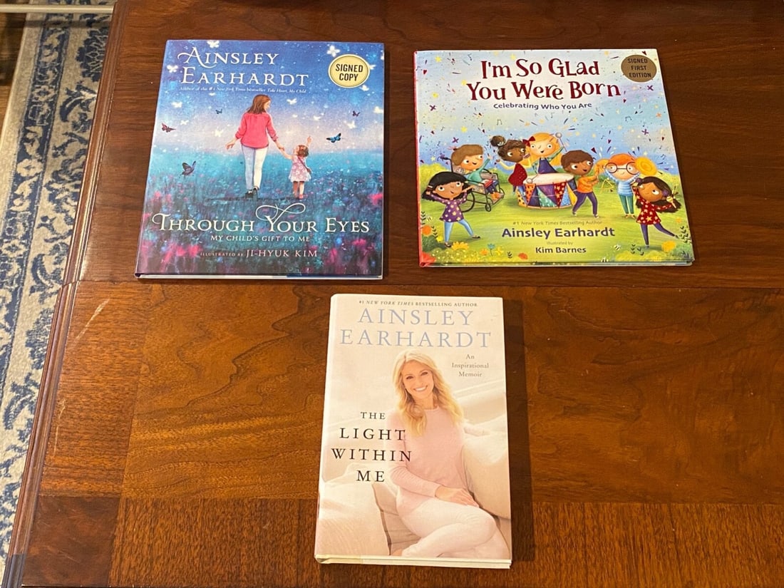 Ainsley Earhardt SIGNED First Editions: Ainsley Earhardt SIGNED First Editions:The Light Within Me SIGNED & Inscribed First Edition published by Harper, New York, 2018. Through Your Eyes SIGNED First Edition published by Aladdin, New York,