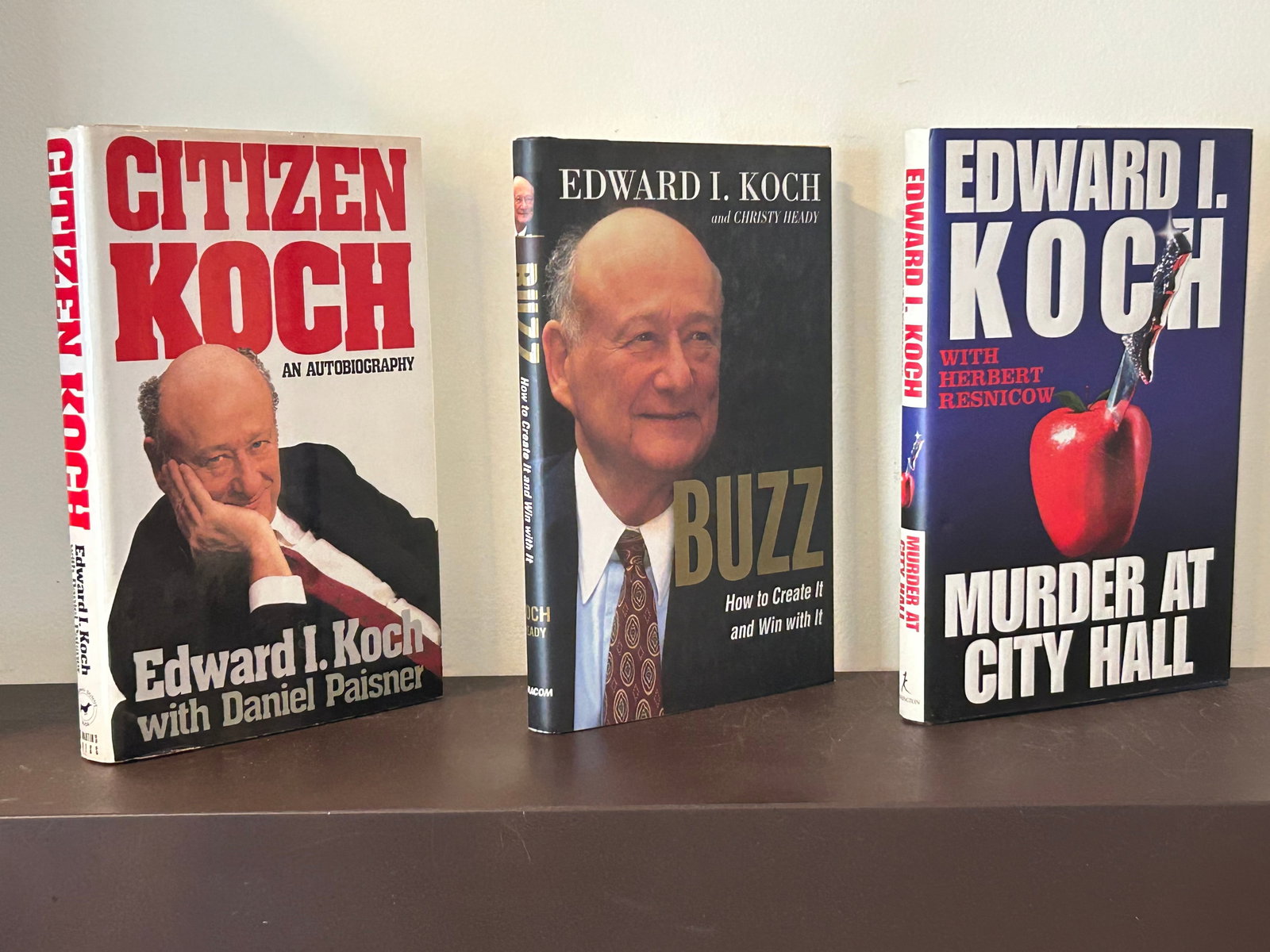(New York) Edward I. Koch SIGNED First Editions (1 of 11)