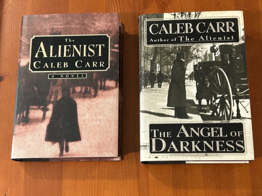 (NYC Fiction) The Alienist & The Angel Of Darkness by Caleb Carr SIGNED First Editions (1 of 11)
