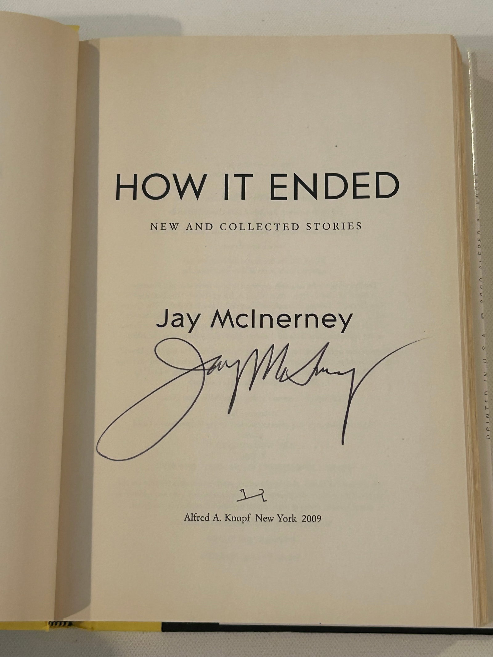 (NYC Fiction) Jay Mcinerney SIGNED Editions - 4