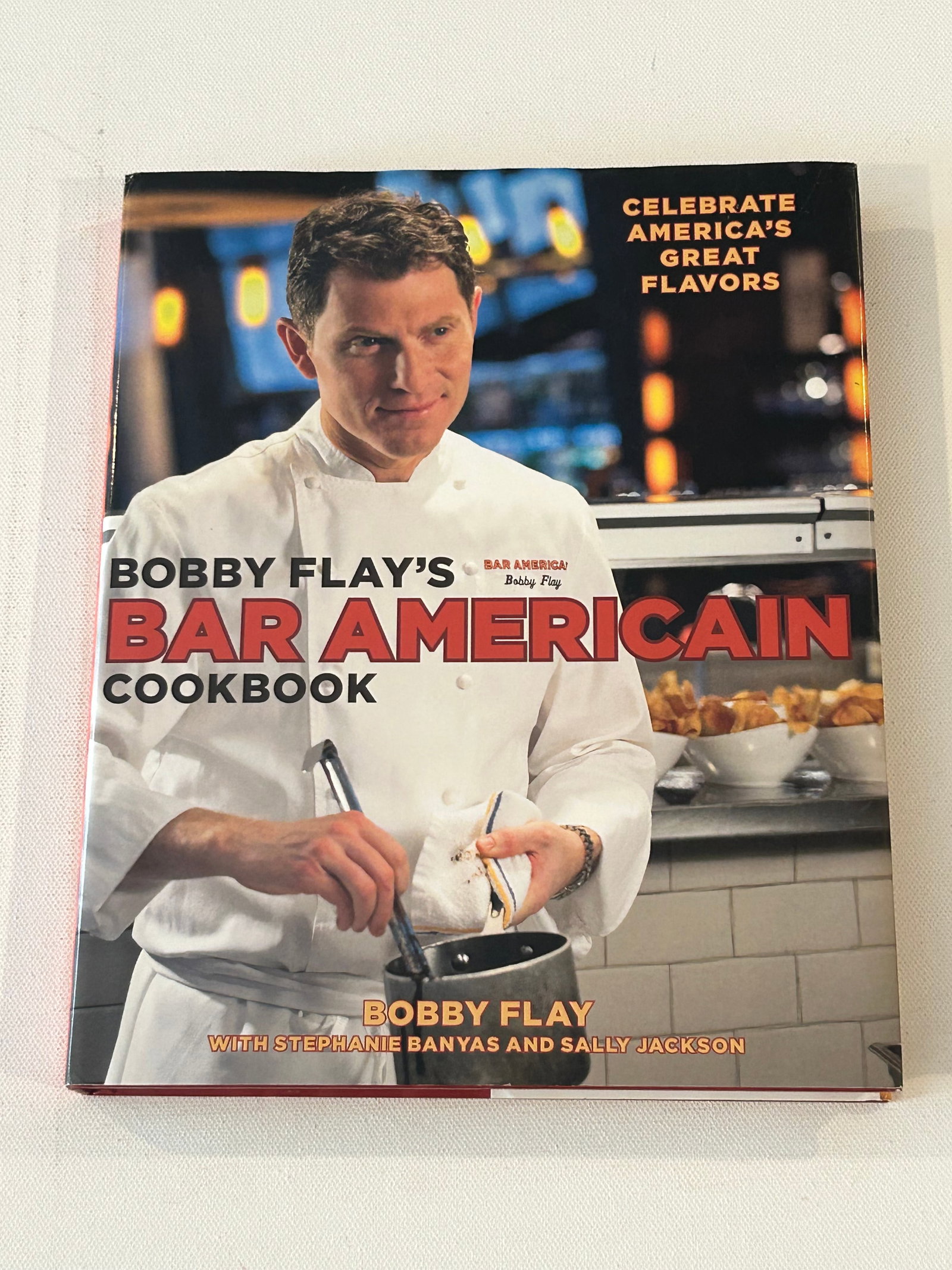 (NYC Food) Bobby Flay's Bar American Cookbook SIGNED & Inscribed First Edition (1 of 10)
