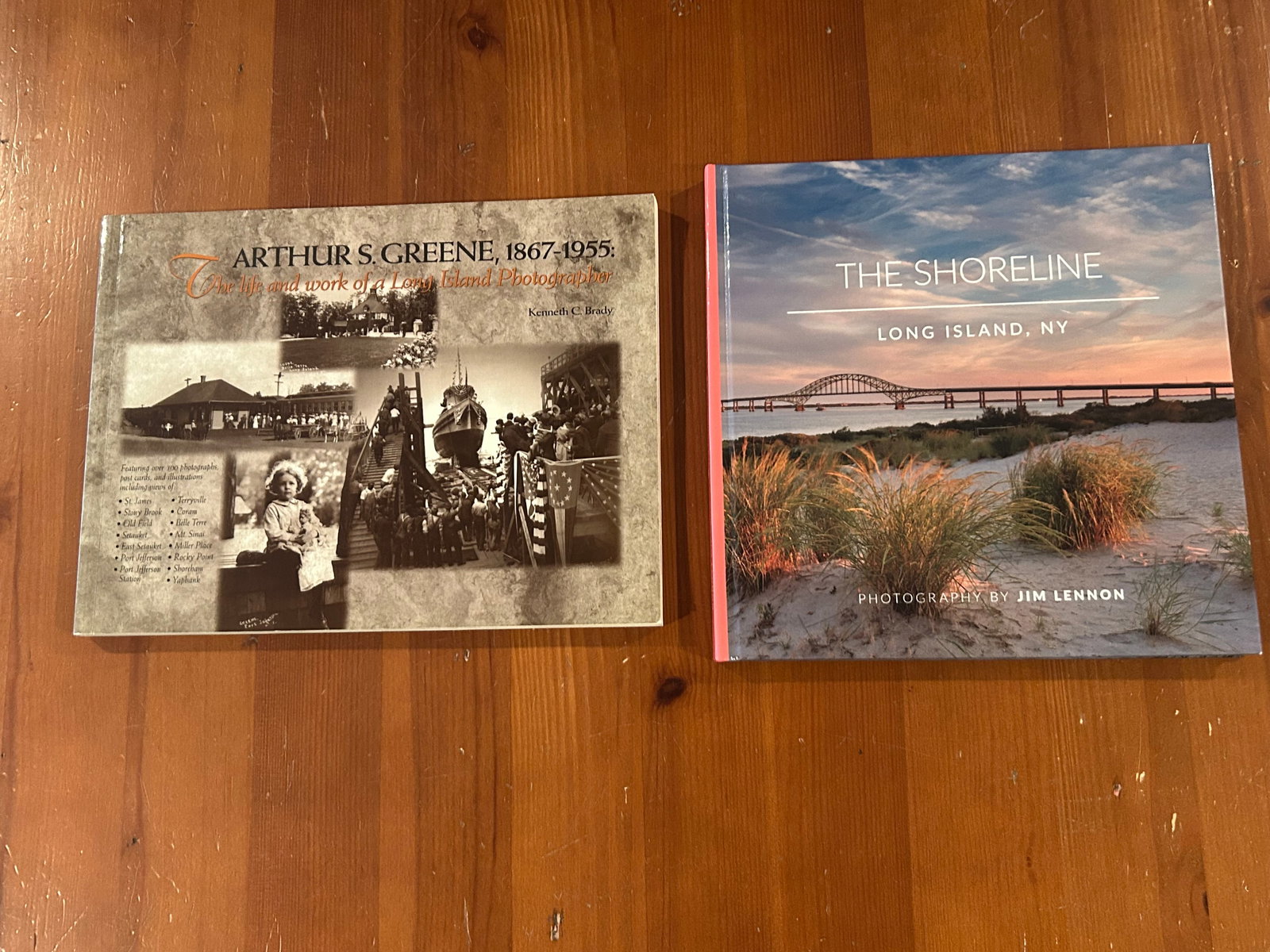 (New York) Long Island Themed SIGNED First Editions: Arthur S. Greene, 1867-1955: The Life And Work Of A Long Island Photographer by Kenneth C. Brady SIGNED First Edition published by Colortone Press, Landover, 1999. The Shoreline Long Island, NY Photog