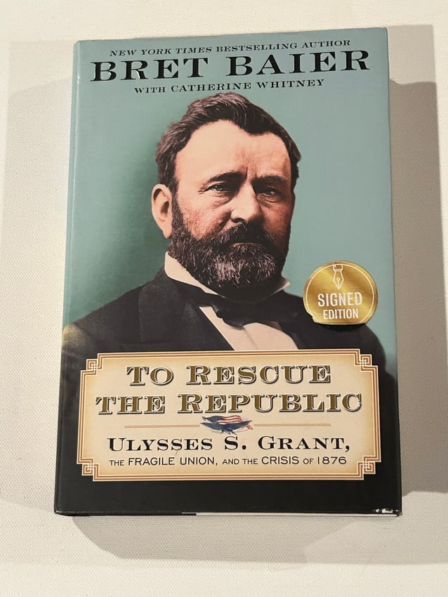 To Rescue The Republic by Bret Baier SIGNED First Edition: To Rescue The Republic by Bret Baier SIGNED First Edition published by Custom House, New York, 2021. Dimensions: 11" x 9" x 2"