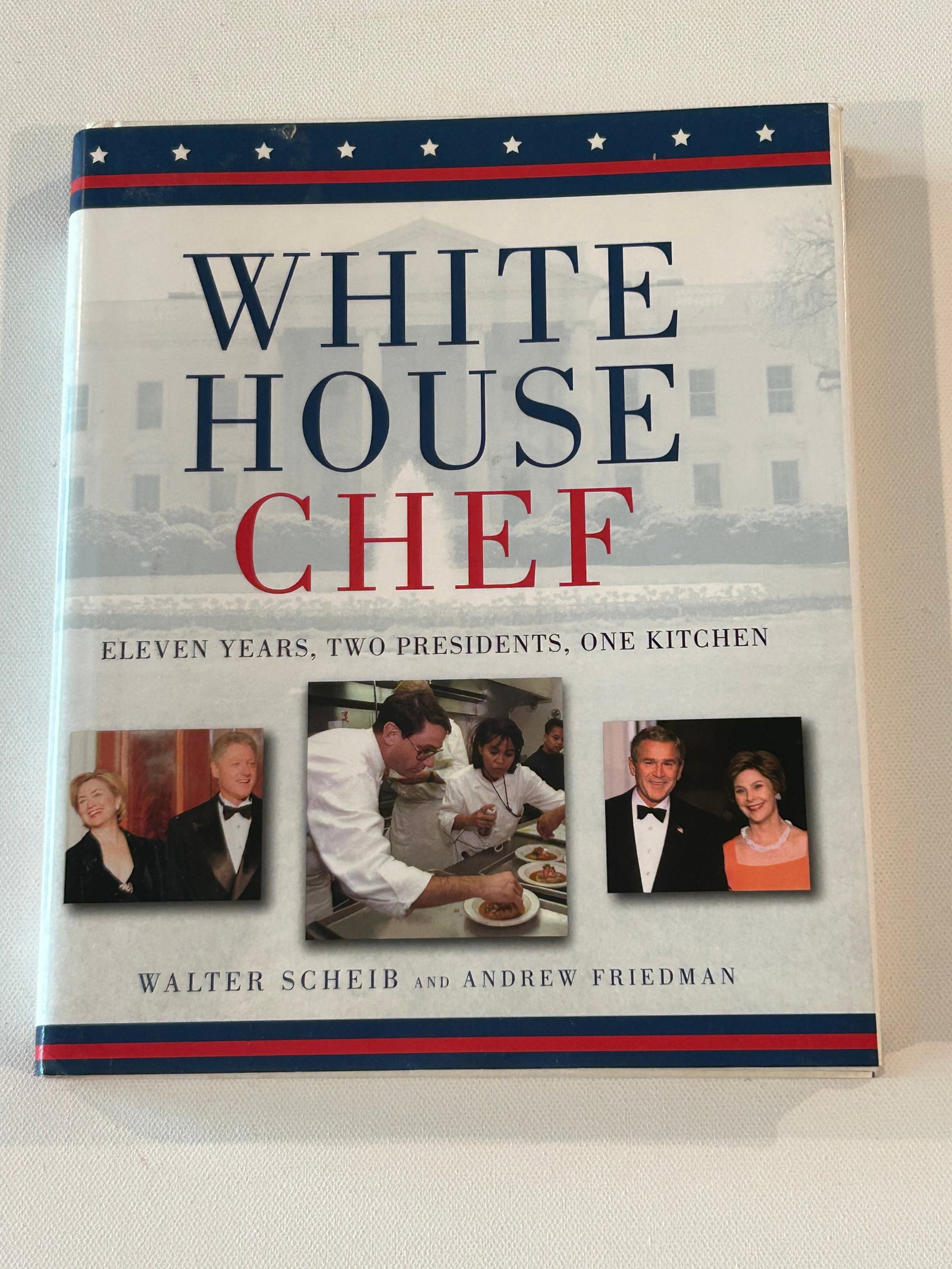 White House Chef by Walter Scheib & Andrew Friedman SIGNED & inscribed First Edition: White House Chef by Walter Scheib & Andrew Friedman SIGNED & inscribed First Edition published by John Wiley & Sins, New York, 2007. Dimensions: 11" x 9" x 3"
