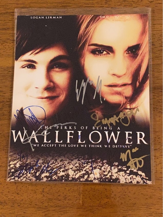 Emma Watson And Logan Lerman SIGNED Perks Of Being A Wallflower Photo (1 of 4)