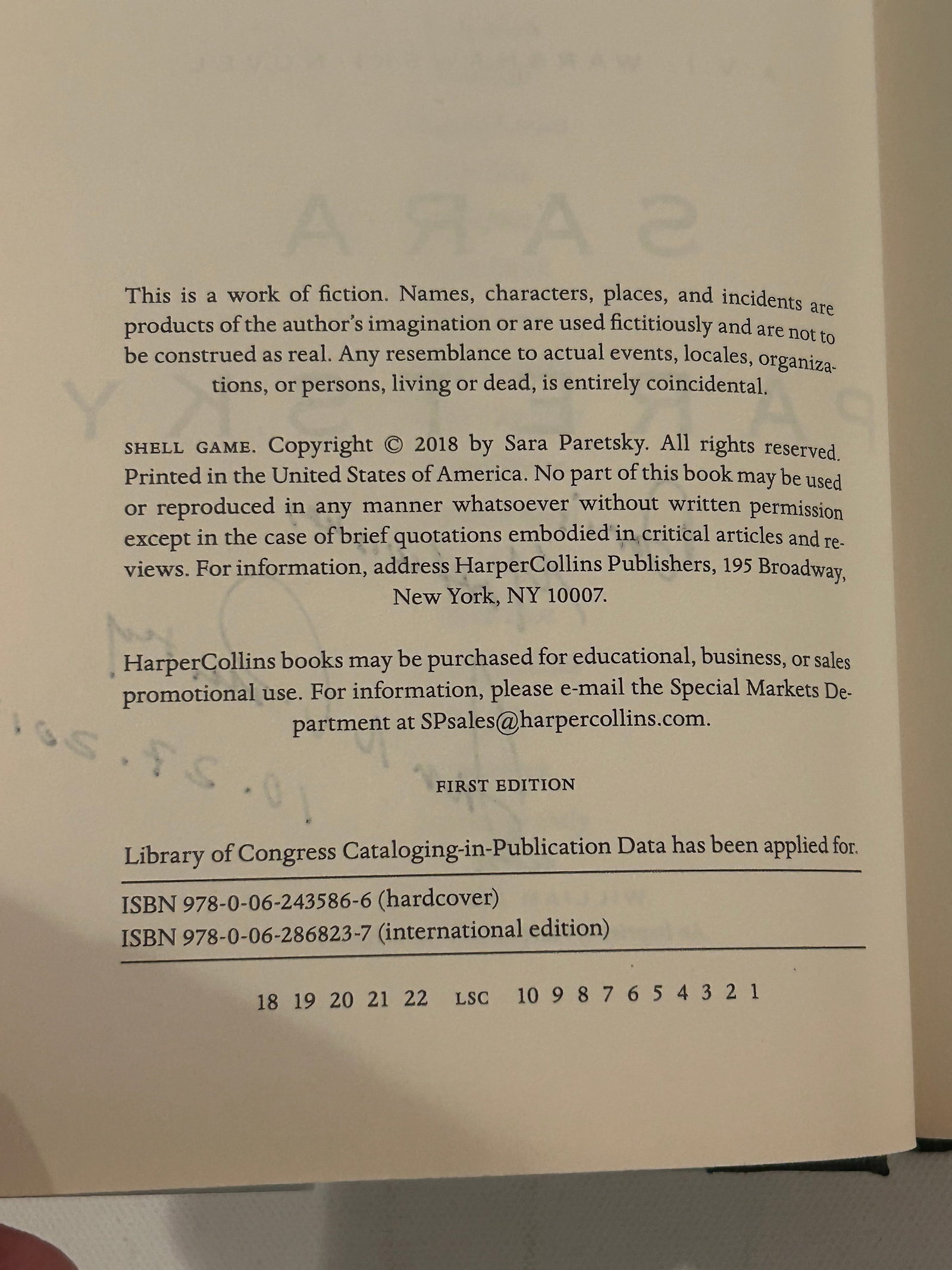 Sara Paretsky SIGNED First Editions - 11