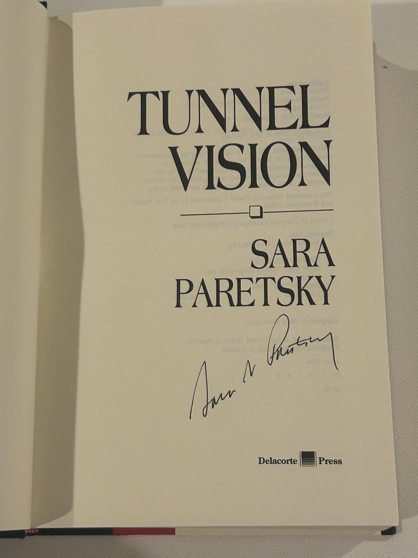 Sara Paretsky SIGNED First Editions - 2