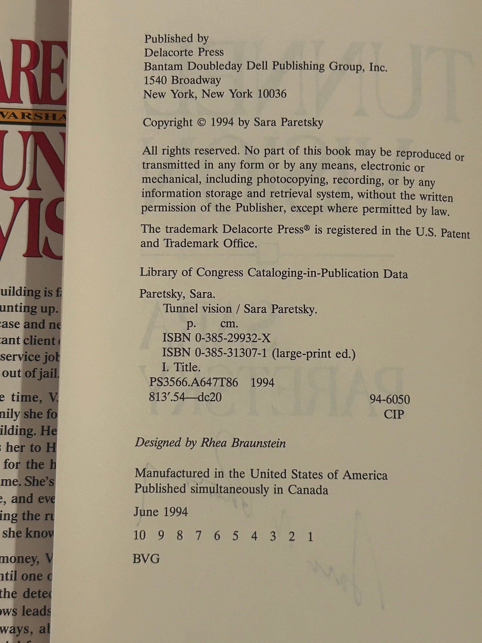 Sara Paretsky SIGNED First Editions - 3