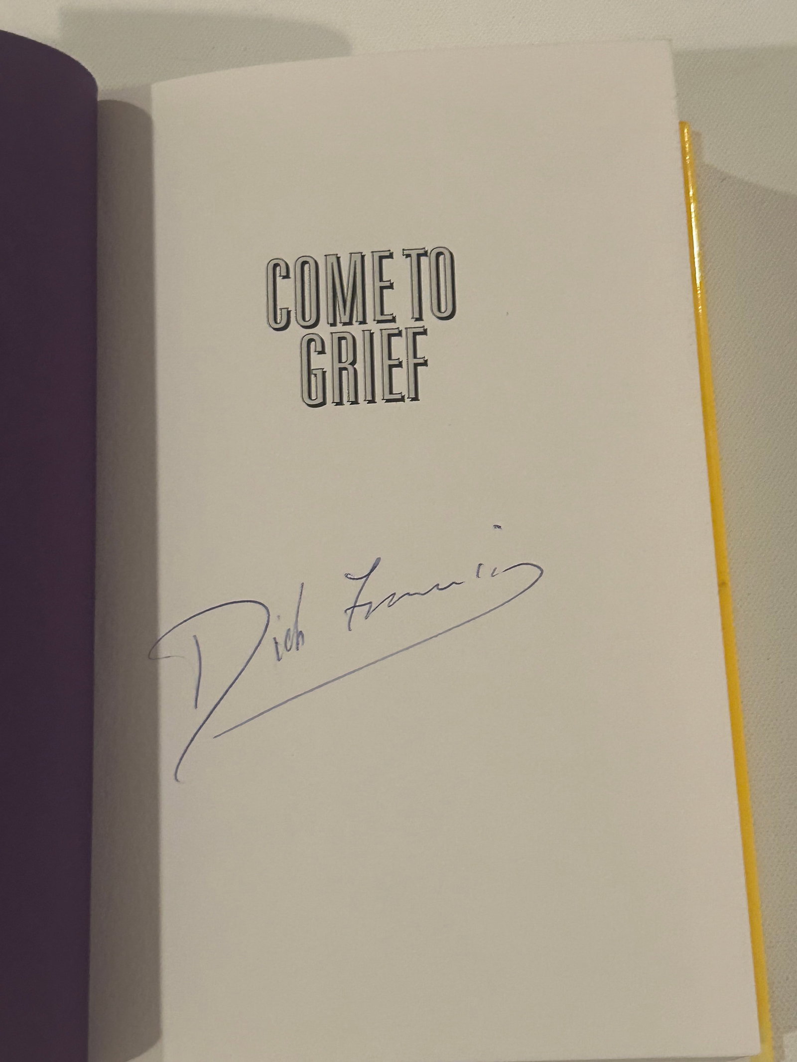 Dick Francis SIGNED First Editions - 8