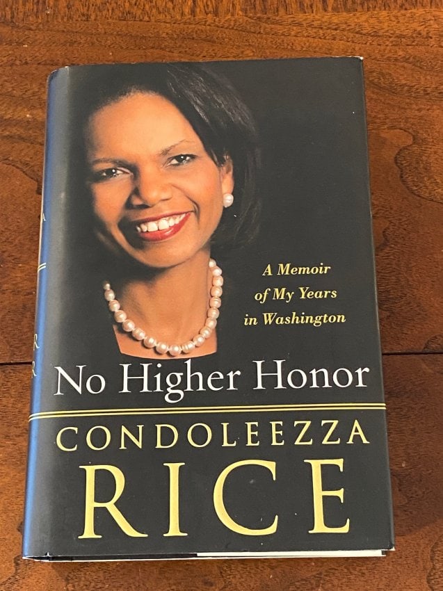 (Secretary Of State) No Higher Honor By Condoleeza Rice SIGNED & Inscribed First Edition: No Higher Honor By Condoleeza Rice SIGNED & Inscribed First Edition published by Crown, New York, 2011. Dimensions: 11" x 9" x 4"