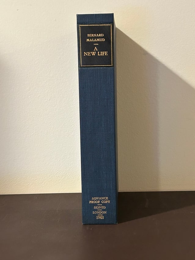 A New Life by Bernard Malamud RARE SIGNED Advance Proof Copy First Edition: A New Life by Bernard Malamud RARE SIGNED Advance Proof Copy First Edition Housed In A Clamshell Box Published by Eyre & Spottiswoode, London, 1962. Dimensions: 11" x 9" x 3"