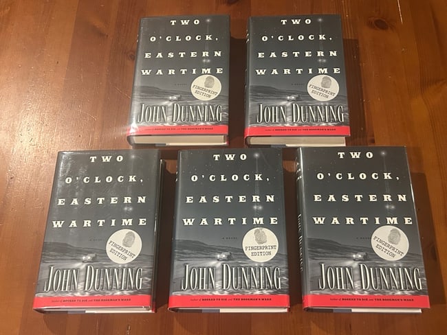 Two O'Clock Eastern Wartime by John Dunning SIGNED Fingerprint Editions (1 of 10)