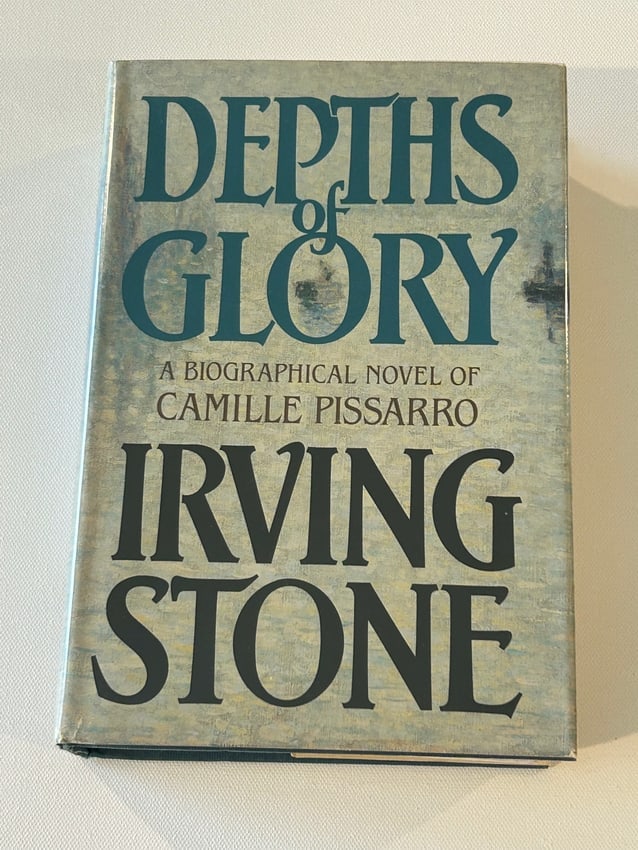 Depths Of Glory by Irving Stone SIGNED & Inscribed First Edition: Depths Of Glory A Biographical Novel Of Camille Pissarro by Irving Stone SIGNED & Inscribed First Edition published by Doubleday, New York, 1985. Dimensions: 11" x 9" x 4"