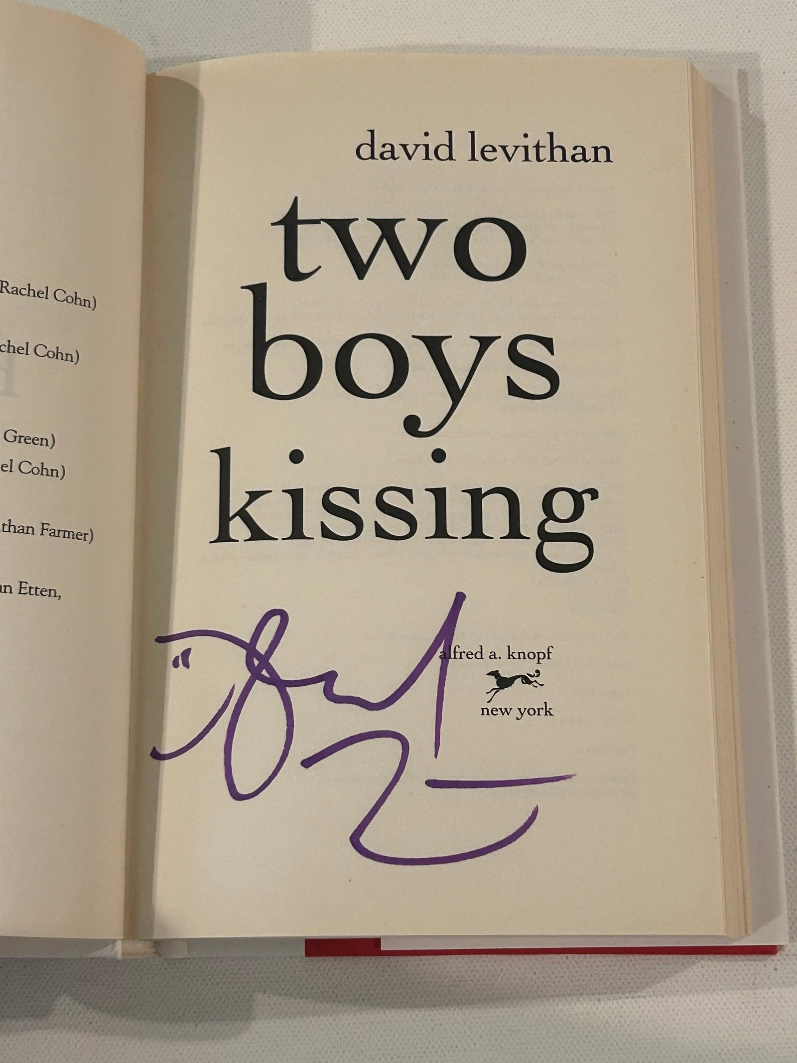 David Levithan SIGNED First Editions - 2