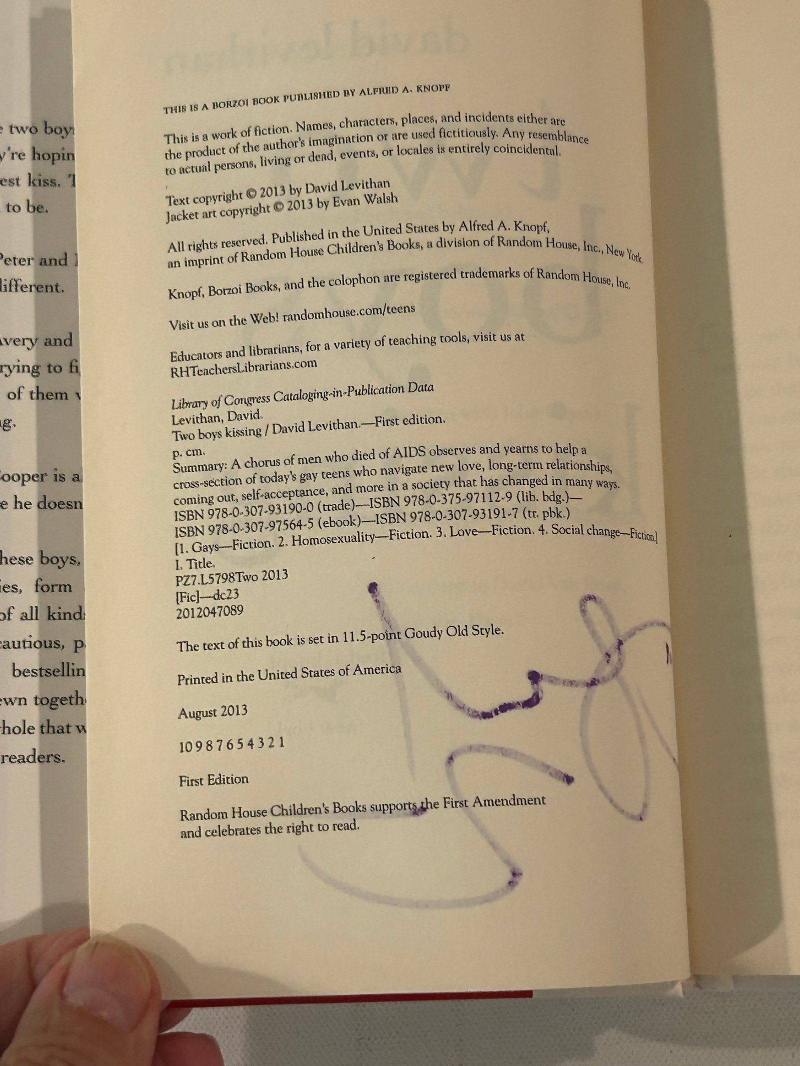 David Levithan SIGNED First Editions - 3