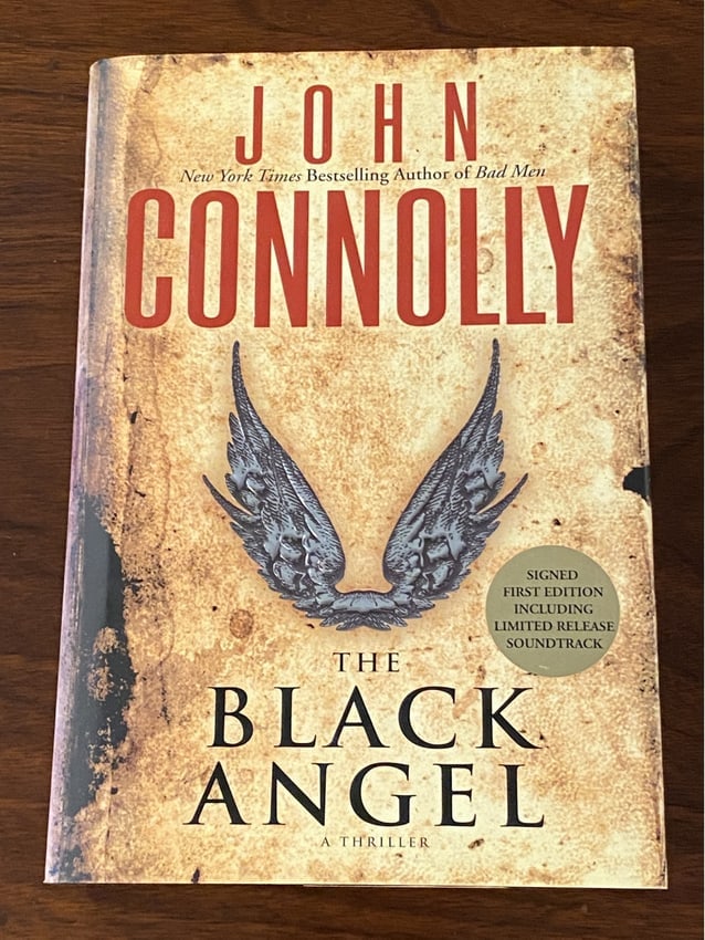 The Black Angel By John Connolly SIGNED First Edition: The Black Angel By John Connolly SIGNED First Edition with included CD published by Atria Books, New York, 2005. Dimensions: 11" x 9" x 3"