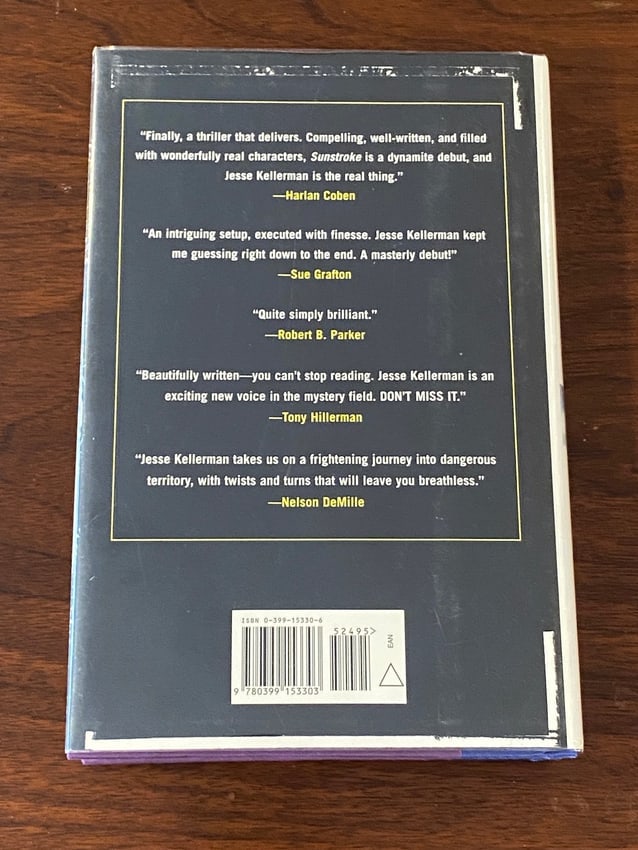 Sunstroke By Jesse Kellerman SIGNED First Edition - 5