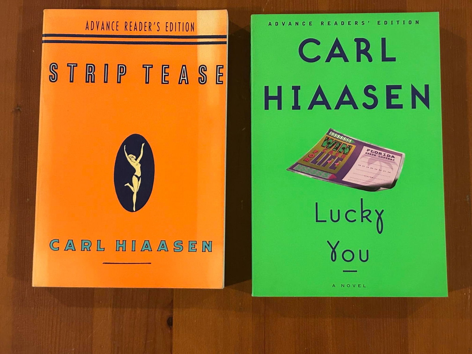 Strip Tease & Lucky You by Carl Hiaasen SIGNED Advance Readers' Editions (1 of 7)