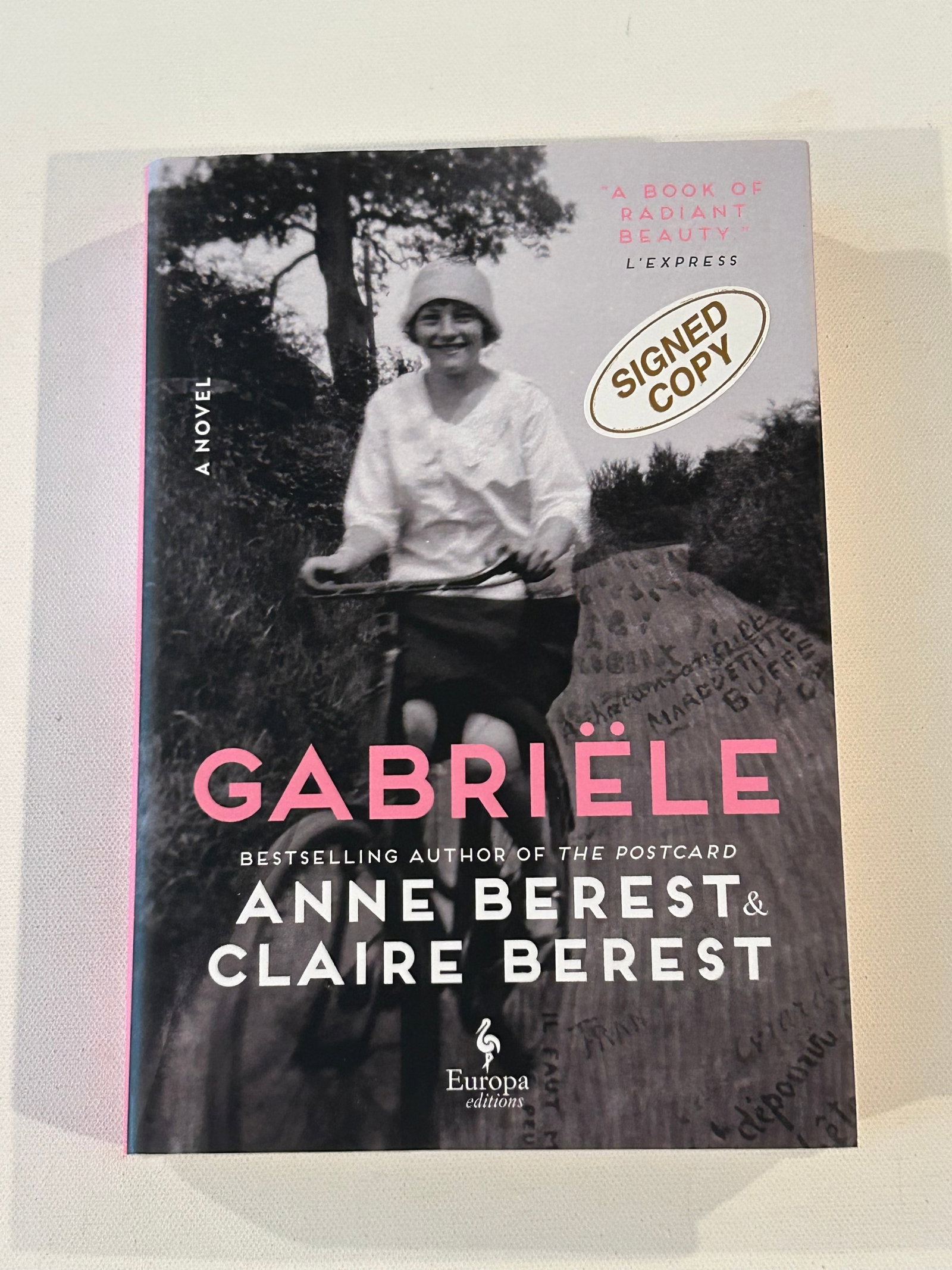 Gabriele by Anne Berest & Claire Berest SIGNED First Edition: Gabriele by Anne Berest & Claire Berest SIGNED First Edition published by Europa Editions, New York, 2025. Dimensions: 11" x 9" x 3"