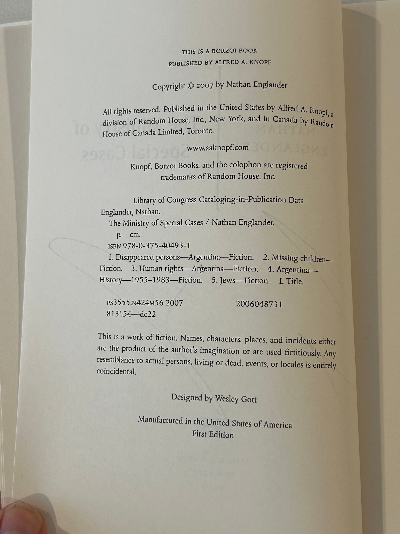 Nathan Englander SIGNED First Editions - 3