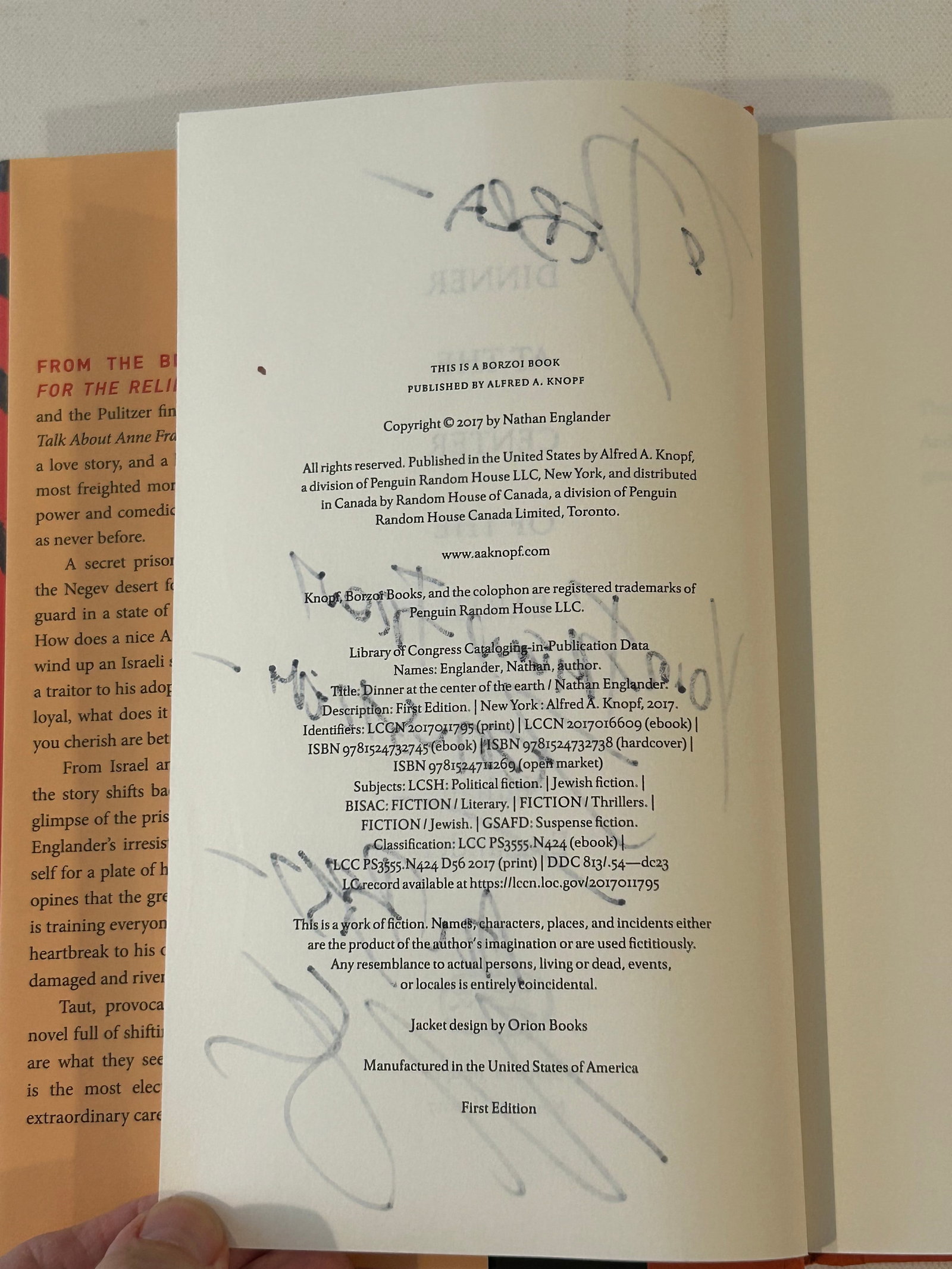 Nathan Englander SIGNED First Editions - 5