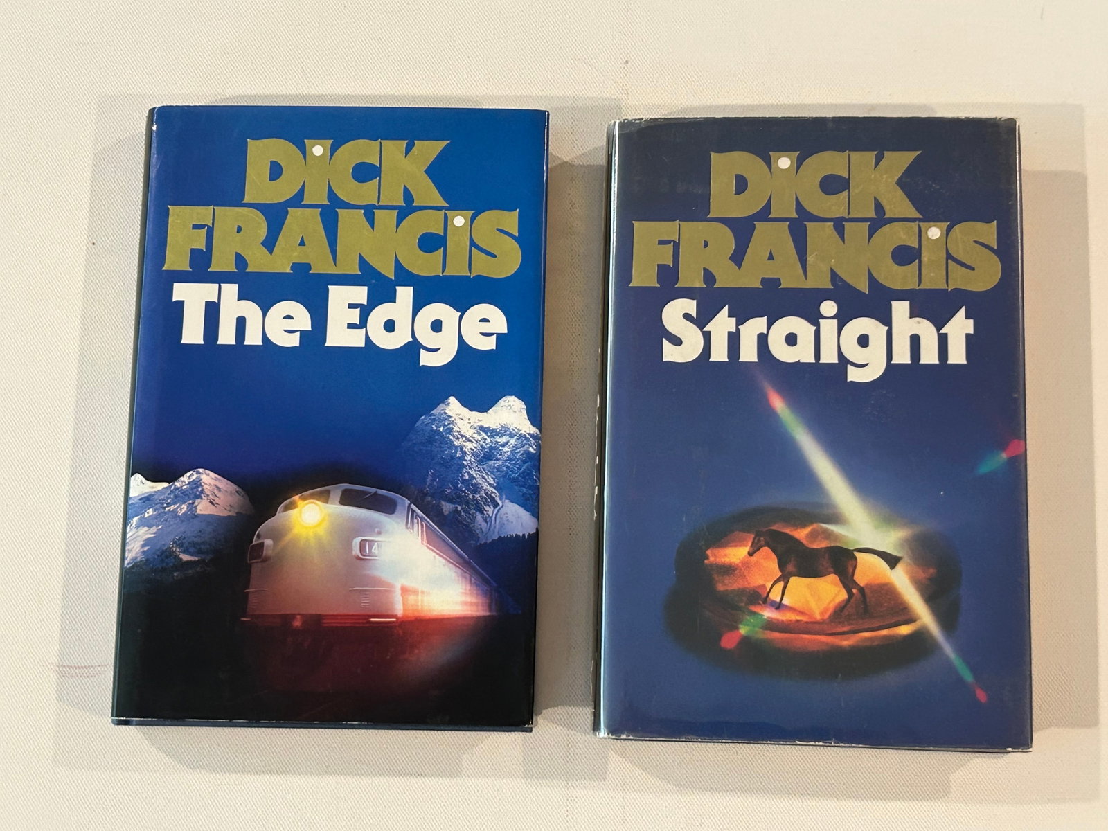 The Edge & Straight by Dick Francis SIGNED UK First Editions (1 of 7)