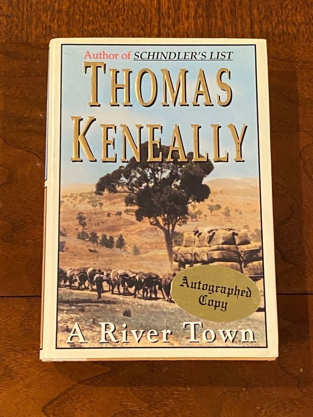 A River Town By Thomas Keneally SIGNED Second Printing: A River Town By Thomas Keneally SIGNED Second Printing published by Nan A. Tales/Doubleday, New York, 1995. Dimensions: 11" x 9" x 3"