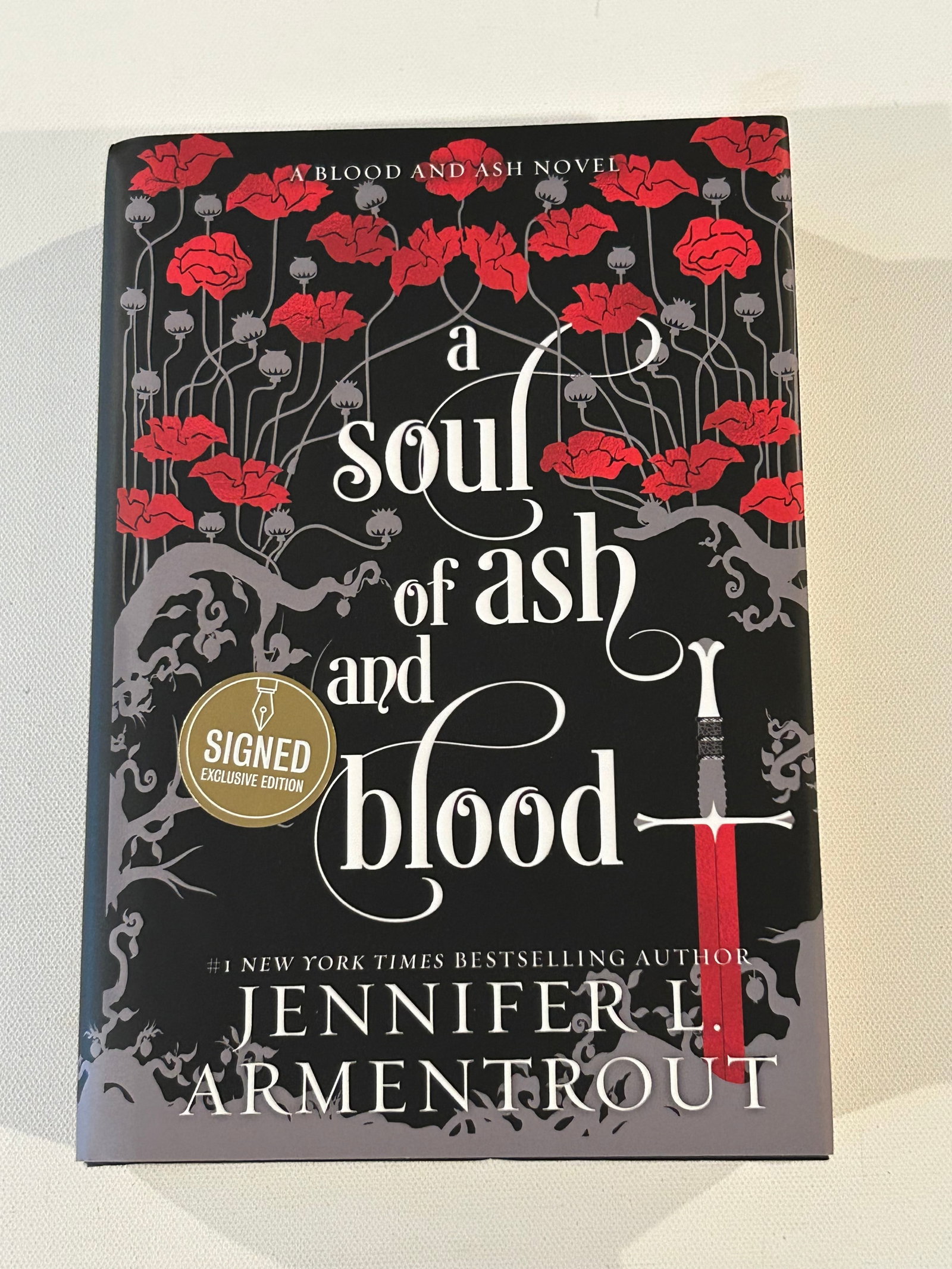 A Soul Of Ash And Blood by Jennifer L. Armentrout SIGNED First Edition (1 of 5)