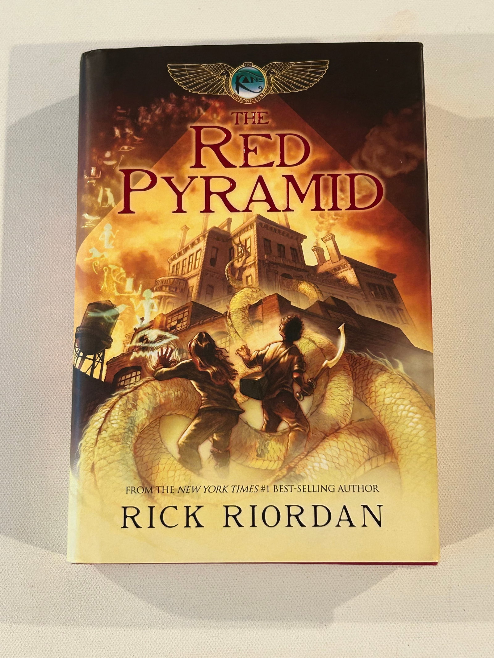 The Red Pyramid by Rick Riordan SIGNED & Inscribed First Edition: The Red Pyramid by Rick Riordan SIGNED & Inscribed First Edition published by Disney/Hyperion, New York, 2010. Dimensions: 11" x 9" x 3"