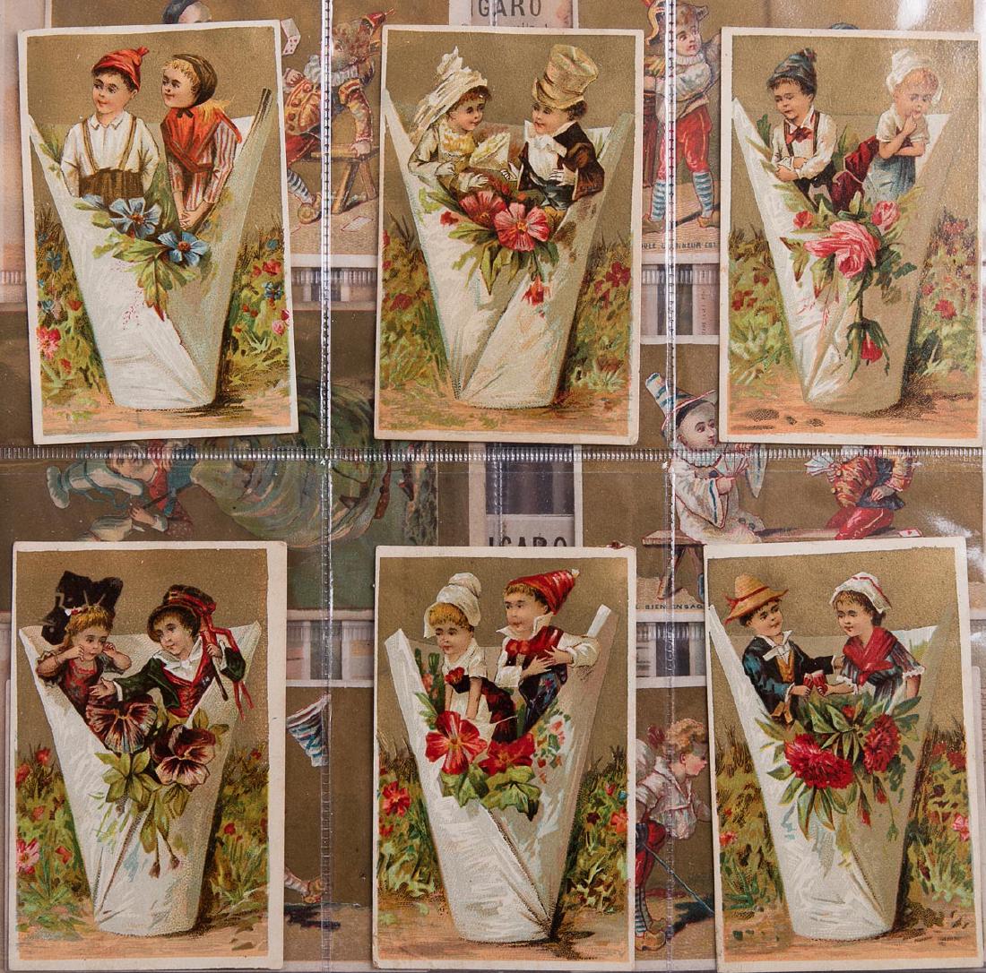 GRANDS Magasins de la Bourse (127), Eau Figaro, Au Camé: GRANDS Magasins de la Bourse (127), Eau Figaro, Au Camélia, A la bobine nationale, Calendrier amidon Hoffmann, Fraiture (Verviers)... et 73 cartes à jouer Coca-Cola. Ensemble 199 pièces. Réunies d