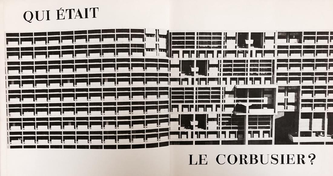 [LE CORBUSIER] Maurice BESSET - Qui était Le: [LE CORBUSIER] Maurice BESSET - Qui était Le Corbusier? Genève, Skira, 1968. In-8 carré, reliure d'édition (souillée et tachée, annotation au verso du second plat). Planc