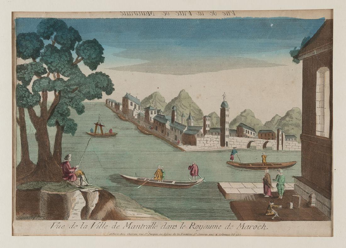 [VUES D'OPTIQUE] Vue de la Ville de Mantralle dans le R (1 of 2)