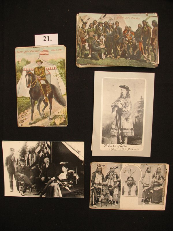 21 Buffalo-Bill American Wild West Show Postcard cp