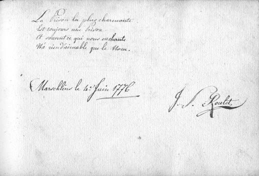 309 Manuscrit Marschlins Suisse Livre d'or Salis Planta - 4