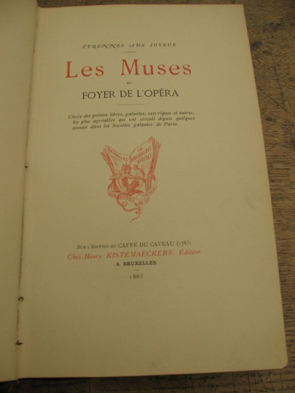 Lynen Étrennes aux joyeux Poesie galante curiosa