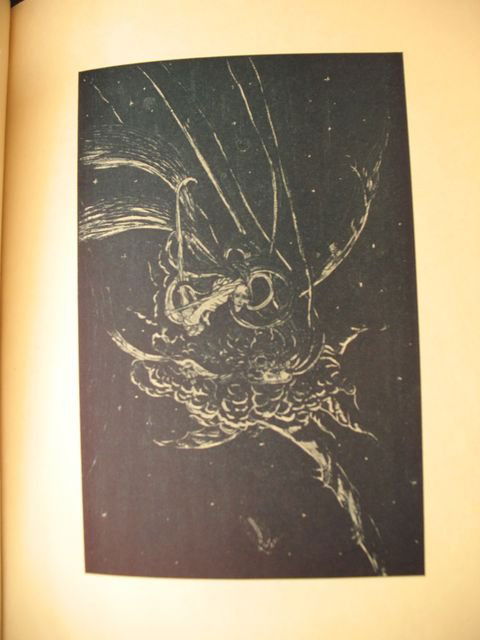 Odilon REDON PICARD Ed. Ainsi naît vit meurt l'Am: PICARD, Edmond - Ainsi naît, vit, meurt l'Amour. Poème. Frontispice par Odilon Redon, gravé par Louise Danse. Bruxelles, Oscar Lamberty, 1904. In-12, demi-veau glacé gris-vert à coins, dos à ci