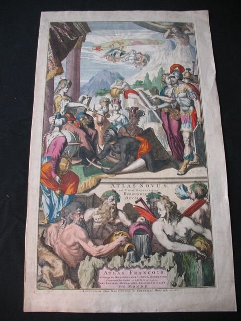 HOOGHE, Romeyn de (1645 - 1708) - [Frontispice de: HOOGHE, Romeyn de (1645 - 1708) - [Frontispice de l'] Atlas Novus ad usum Serenissimi Burgundiae Ducis / Atlas François à l'usage de Monseigneur le Duc de Bourgogne contenant les cartes, et des Empi