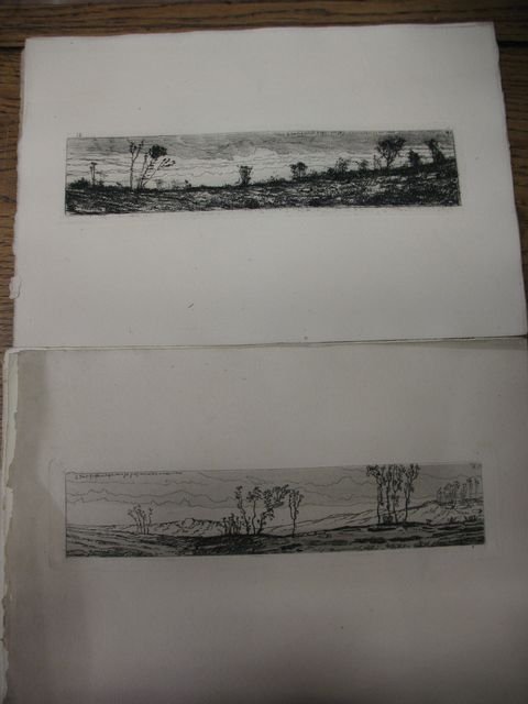 VAN DE KERKHOVE, Frédéric, d'après (Bruges, 1863 -: VAN DE KERKHOVE, Frédéric, d'après (Bruges, 1863 - Bruges, 1873) - Cahier de 25 eaux-fortes d'après Frédéric Van De Kerkhove, gravées par son père et sa soeur. Journal des Beaux-Arts, 1877. In